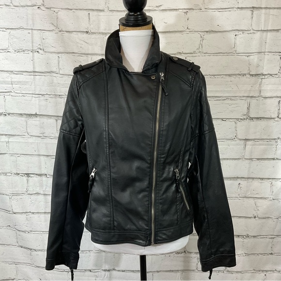 Xhilaration Jackets & Coats Xhilaration Womens Faux Leather Moto